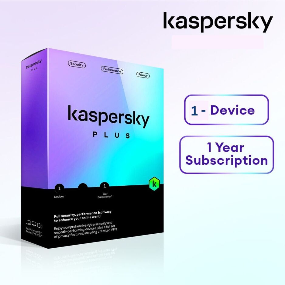 Kaspersky Plus 1 Device 1 Year Subscription