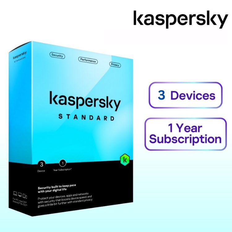 Kaspersky standard 3 device 1 Year